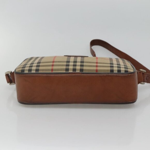 Burberrys Nova Check Shoulder Bag Canvas Beige Auth BA885 - Picture 6 of 16